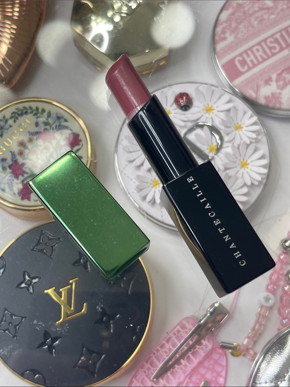 Chantecaille lip chic in Passiflora- rosy nude